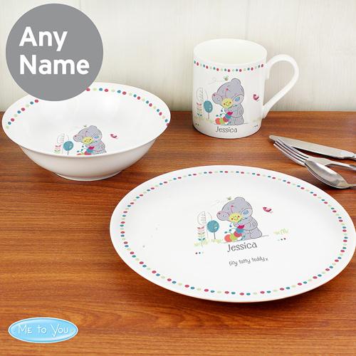 Personalised Tiny Tatty Teddy Cuddle Bug 3pc Breakfast Set Extra Image 1